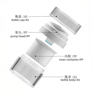 press type cream bottle