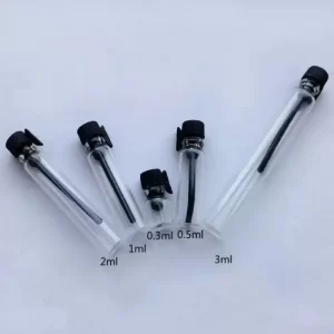 Refillable 0.3ml 0.5ml 1ml 2ml 3ml Glass perfume bottles